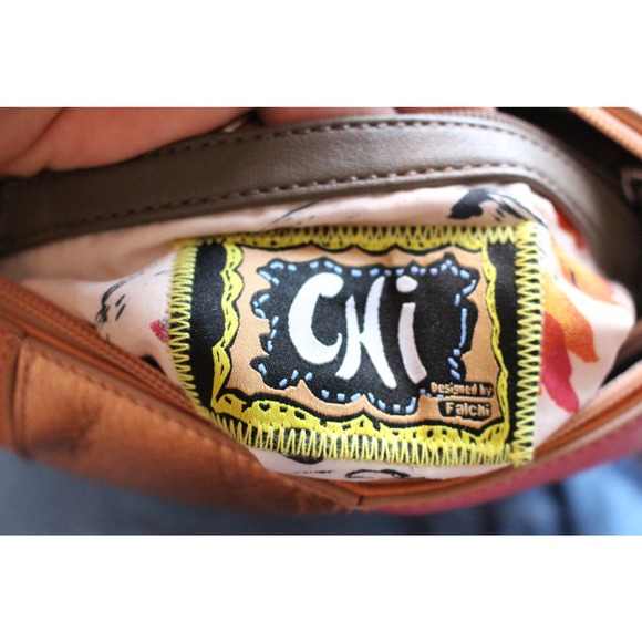 Chi by Carlos Falchi Colorblock Patchwork Handbag - Picture 4 of 11